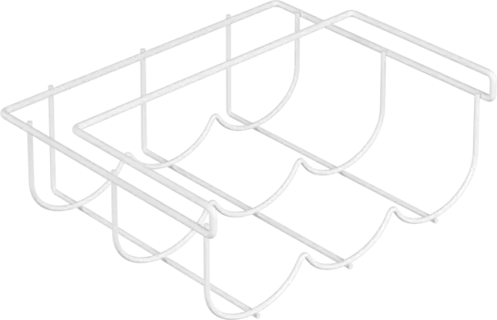 Держатель на полку Domaci Феррара D04284 для бутылок, белый муар