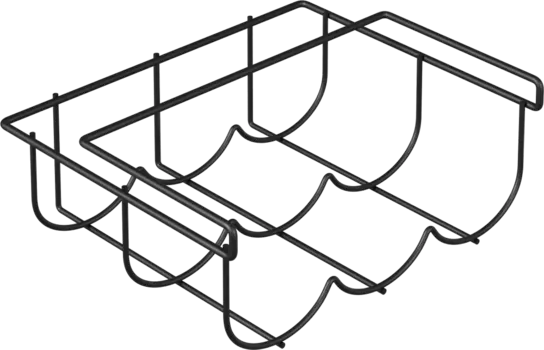 Держатель на полку Domaci Феррара D04286 для бутылок, черный муар