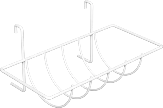 Держатель на рейлинг Domaci Феррара D21358 для бумажных полотенец, белый муар