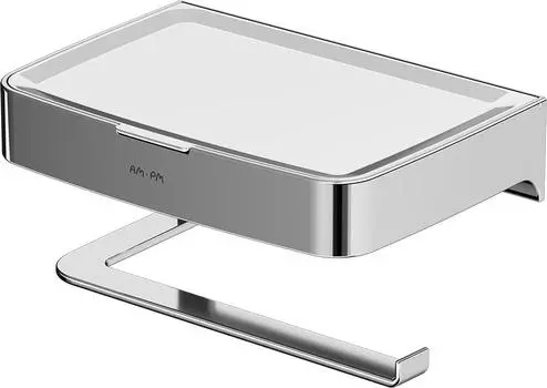 Держатель туалетной бумаги Am.Pm Inspire 2.0 A50A341500 с полочкой для телефона и контейнером, хром