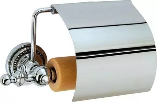 Держатель туалетной бумаги Boheme Brillante 10430 с крышкой, хром