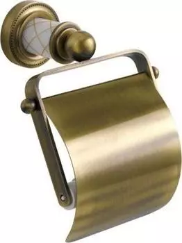 Держатель туалетной бумаги Boheme Murano 10901-W-BR с крышкой, бронза