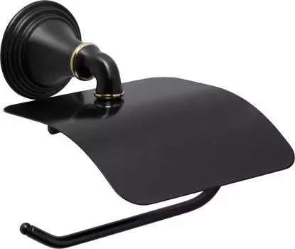 Держатель туалетной бумаги Fixsen Luksor FX-71610B чёрный,золото