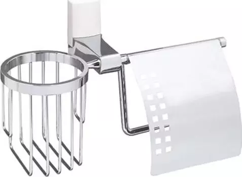 Держатель туалетной бумаги и освежителя Wasserkraft Leine 5059WHITE