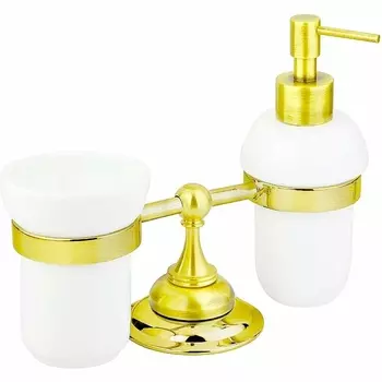 Дозатор для жидкого мыла Cezares Aphrodite APHRODITE-TDTP-03/24 со стаканом, золото