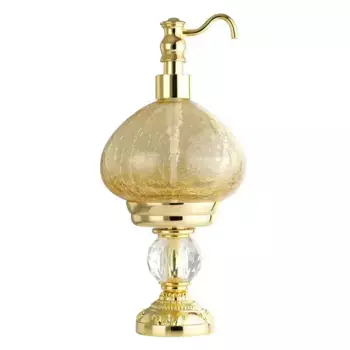Дозатор для жидкого мыла Migliore Cristalia Swarovski 16831 золото