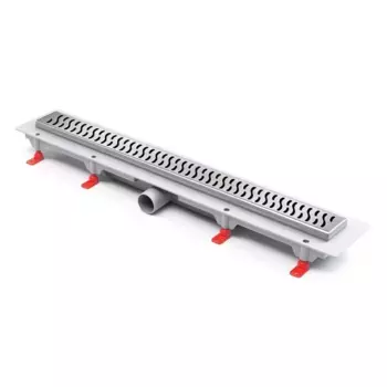 Дренажный канал Paini Harmony CH650HN, 65 см, решетка перфорированная, с рамкой, хром