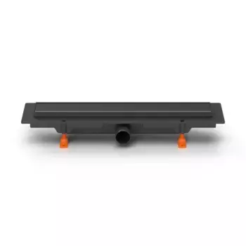 Дренажный канал Paini Klasik CH450KC, 45 см, решетка под плитку, черный матовый