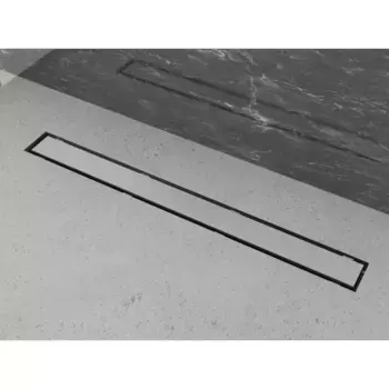 Дренажный канал Plumberia Selection PSL In-Tile PST90NO, 90 см, под плитку, черный матовый