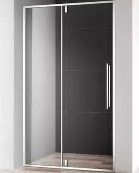 Душевая дверь AQUAme 90 AQM7108-9, профиль хром, стекло прозрачное