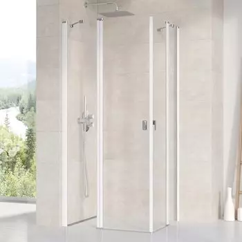 Душевая дверь для уголка Ravak Chrome CRV2-120 белый+транспарент 1QVG0100Z1