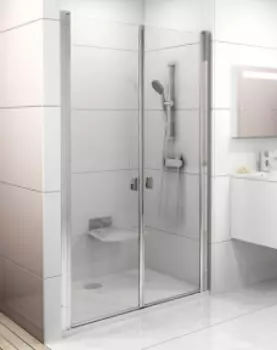 Душевая дверь Ravak Chrome CSDL2-120 сатин+транспарент 0QVGCU0LZ1