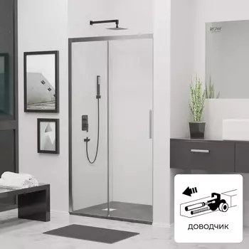 Душевая дверь RGW Leipzig 34121218-11 стекло прозрачное, профиль хром