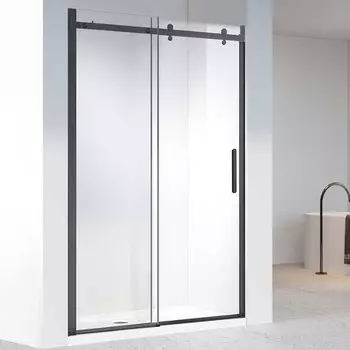 Душевая дверь Vincea Como-N VDS-4CN140CLB 140x195 см, черный, стекло прозрачное