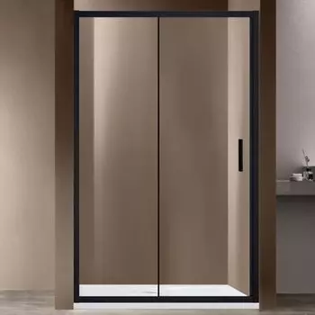 Душевая дверь Vincea Garda VDS-1G135CLB 135x190 см, черный, стекло прозрачное