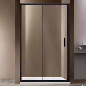 Душевая дверь Vincea Garda VDS-1G150CLB 150x190 см, черный, стекло прозрачное