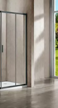 Душевая дверь Vincea Garda VHC-1G120CLGM 120 см, профиль вороненая сталь, стекло прозрачное