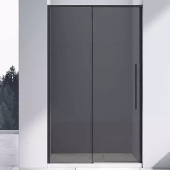 Душевая дверь Vincea Slim-N VDS-4SN130CGB 130x195 см, черный, стекло тонированное