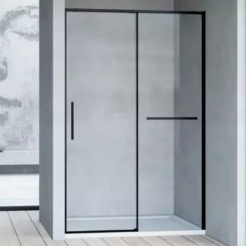 Душевая дверь Vincea Slim Soft VDS-1SS150CLB 150x200 см, черный, стекло прозрачное