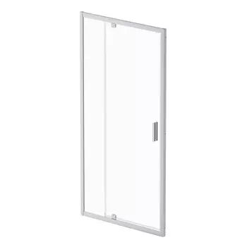 Душевая дверь в нишу 100x195 AM.PM Gem W90G-100-1P-MT стекло прозрачное, профиль хром матовый