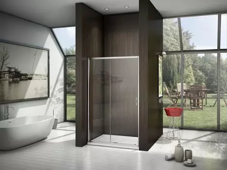 Душевая дверь в нишу 120 см Good Door Latte WTW-120-C-WE ЛА00009 стекло прозрачное