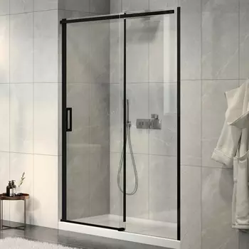 Душевая дверь в нишу 120 см Jacob Delafon Contra E22C120-BL, стекло прозрачное