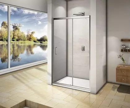 Душевая дверь в нишу 130 см Good Door Neo WTW-130-C-CH НЕ00006 стекло прозрачное