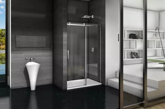 Душевая дверь в нишу 160 см Good Door Galaxy WTW-160-C-CH ГЛ00024 стекло прозрачное