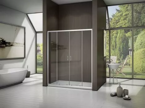 Душевая дверь в нишу 170 см Good Door Latte WTW-TD-170-C-WE ЛА00032 стекло прозрачное