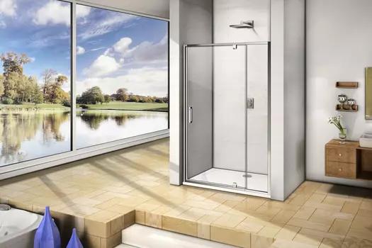 Душевая дверь в нишу 90 см Good Door Orion WTW-PD-90-C-CH ОР00014 стекло прозрачное