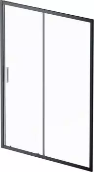 Душевая дверь в нишу AM.PM Gem 150 W90G-150-1-195BT, профиль черный, стекло прозрачное