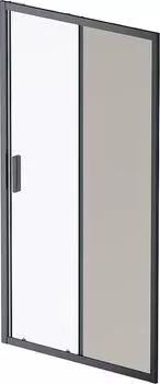 Душевая дверь в нишу AM.PM Gem 110 W90G-110-1-195BG, профиль черный, стекло тонированное