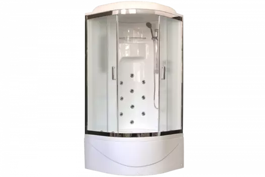 Душевая кабина 100х100 см Royal Bath NRW RB100NRW-C-CH стекло матовое с гидромассажем