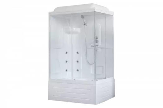 Душевая кабина 120х80 см Royal Bath BP RB8120BP2-T-L стекло прозрачное с гидромассажем