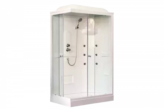 Душевая кабина 120х80 см Royal Bath HP RB8120HP2-T-R стекло прозрачное с гидромассажем