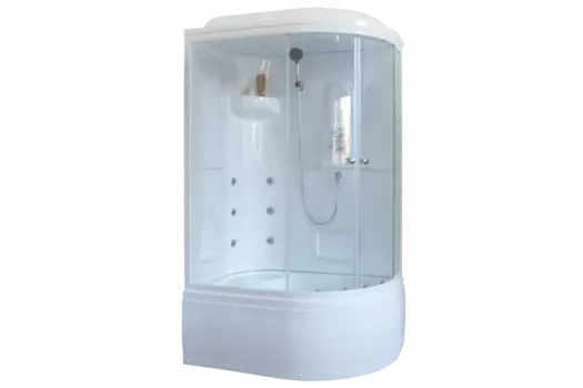 Душевая кабина 120х80 см Royal Bath ВК RB8120BK2-T-L стекло прозрачное с гидромассажем