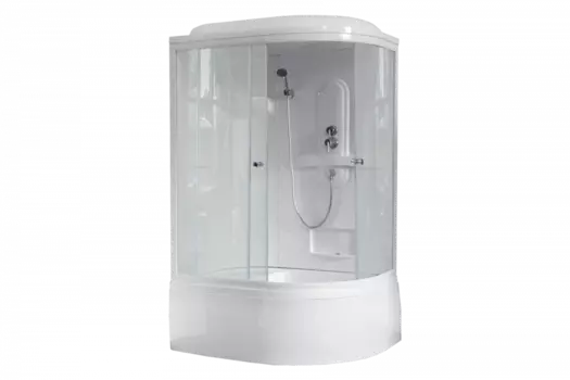 Душевая кабина 120х80 см Royal Bath ВК RB8120BK1-T-L стекло прозрачное