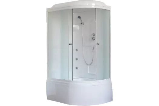 Душевая кабина 120х80 см Royal Bath ВК RB8120BK2-M-L стекло матовое с гидромассажем