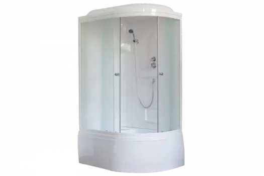 Душевая кабина 120х80 см Royal Bath ВК RB8120BK1-M-L стекло матовое