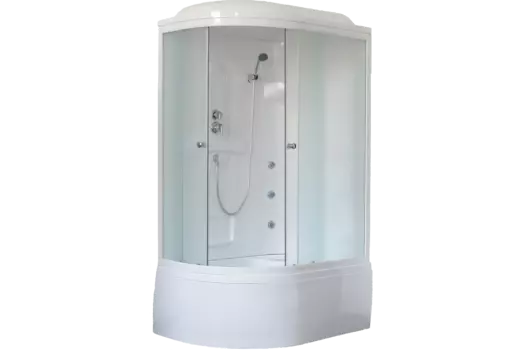 Душевая кабина 120х80 см Royal Bath ВК RB8120BK2-M-R стекло матовое с гидромассажем