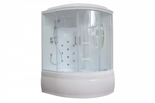 Душевая кабина 140х95 см Royal Bath ALP RB140ALP-T-L стекло прозрачное с гидромассажем