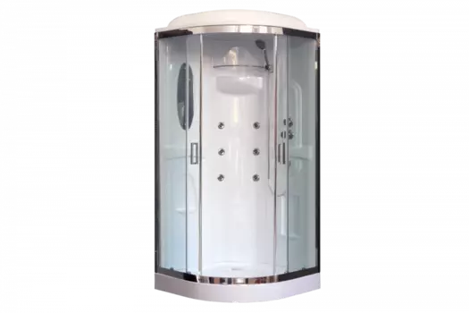 Душевая кабина 90х90 см Royal Bath НК RB90HK2-T-CH стекло прозрачное с гидромассажем