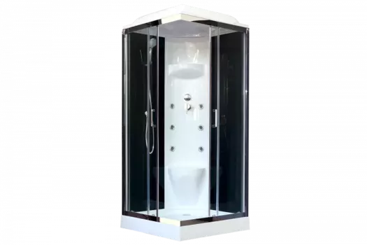 Душевая кабина 90х90 см Royal Bath НР RB90HP7-BT-CH стекло прозрачное с гидромассажем