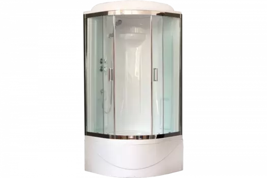Душевая кабина 90х90 см Royal Bath ВК RB90BK1-T-CH стекло прозрачное