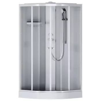 Душевая кабина Am.Pm X-Joy W94C-401-100MT 100х100 см, с крышей, стекло прозрачное, профиль хром матовый