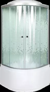 Душевая кабина Avacan L990 стекло рифленое, профиль хром