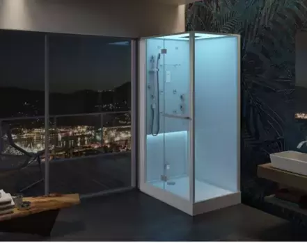 Душевая кабина Jacuzzi Bali BAL12230120 белый, хром