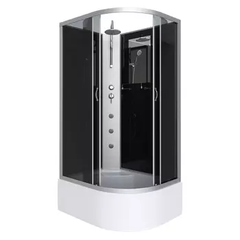 Душевая кабина Niagara Classic 25101434LBKTG стекло тонированное, профиль серебро