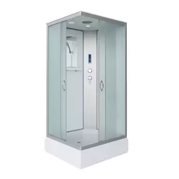 Душевая кабина Niagara Classic 330844QP стекло матовое, профиль серебро