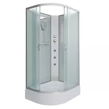 Душевая кабина Niagara Classic 330944RBKG стекло матовое, профиль серебро